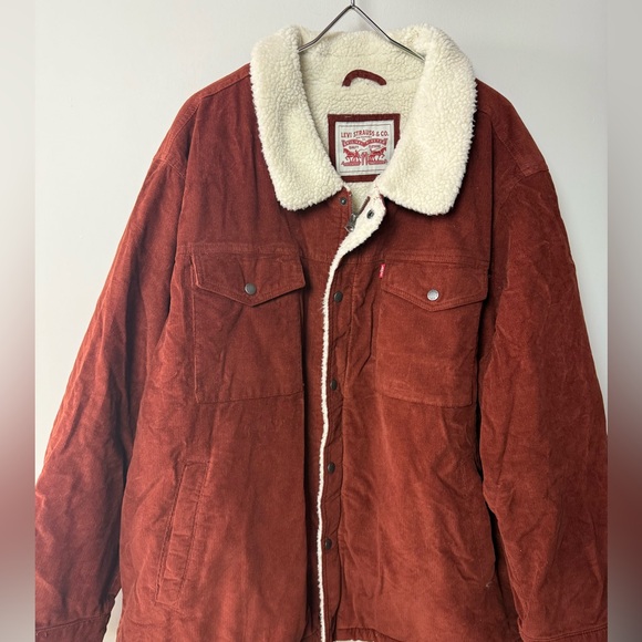 Levi’s Corduroy Faux Sherpa Lined Trucker Jacket NWT - Picture 9 of 10